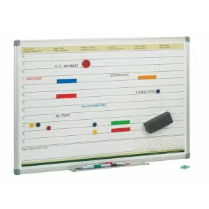 PIZARRA PLANIFICACION SEMANAL MAGNETICA MARCO ALUMINIO FAIBO PLS 60X90