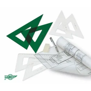 Escuadra Faibo Plastico Verde 30Cm 102-30Ev