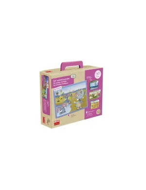 Pack 9 Puzzles Akros 39 Piezas Animales 50200