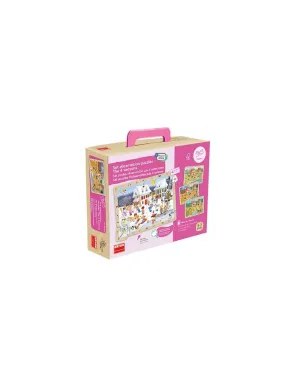Pack 4 Puzzles Akros 96 Piezas las 4 Estaciones 50424