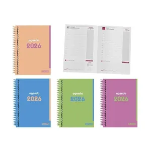 Agenda Ingraf 2026 Neon A5 Diaria Colores Surtidos 356429