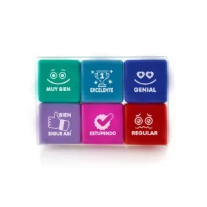 Pack 6 Sellos Motivacionales Office Box Español 0610