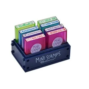 Pack 8 Sellos Motivacionales Office Box Mini Stamps Ingles 0682