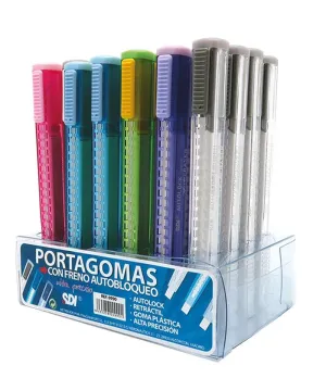 Portagomas Sdi Retractil Autobloqueo Colores Surtidos 0990