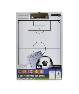Carpeta con Pinza Office Plastico Box Coach Board Futbol 9201