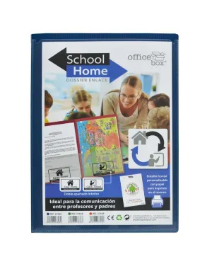 Dossier Office Box Doble A4 2 Bolsillos Azul 27828