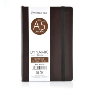 Bloc Notas Office Box Cartone A5 96 Hojas 100 Grs Liso Marron 80576