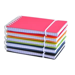 Bloc Notas Office Box Espiral Tapa Dura A7 80 Hojas 100Grs Cuadricula 5Mm Colores Surtidos 85718