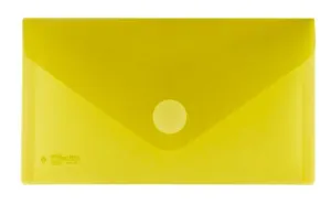 Sobre Plastico Office Box Velcro Recibo Translucido Amarillo 90553