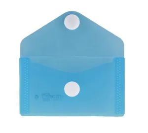 Sobre Plastico Office Box Velcro Tarjeta Azul 90626