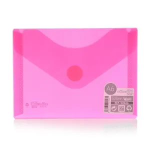 Sobre Plastico Office Box Velcro A6 Rojo 90946