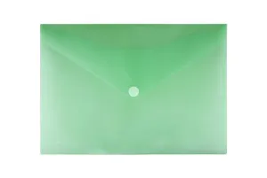 Sobre Plastico Office Box Velcro A3+ Translucido Verde 91136