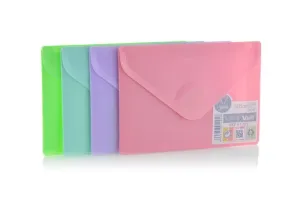 Sobre Plastico Office Box Velcro A7+ Pastel Colores Surtidos 91205