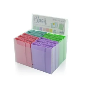 Tarjetero Plastico Office 40 Tarjetas Colores Surtidos Pasteles 25305