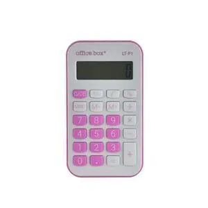 CALCULADORA BOLSILLO OFFICE BOX LT-P142 ROSA