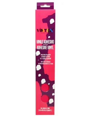 Vinilo Adhesivo Vintex Brillo Fucsia 31,5Cmx3M Vin-Or-B-Fc