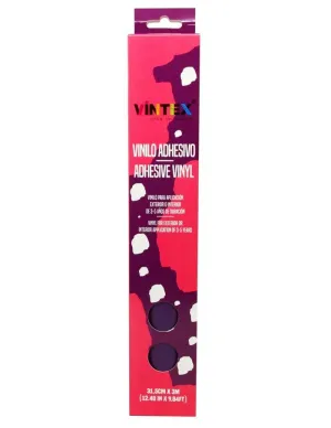Vinilo Adhesivo Vintex Brillo Morado 31,5Cmx3M Vin-Or-B-Mo