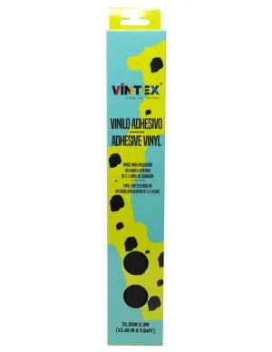 Vinilo Adhesivo Vintex Mate Negro 31,5Cmx3M Vin-Or-M-Ng