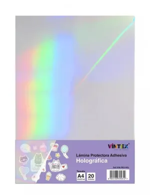 Pack 20 Laminas Vintex Adhesivo A4 Proteccion Holografica Vin-Pro-Hol