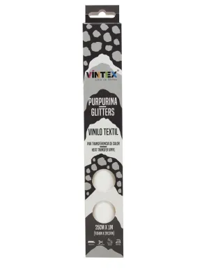 Vinilo Textil Vintex Superglitter Transparente 25Cmx1M Tex-Gl-Tr