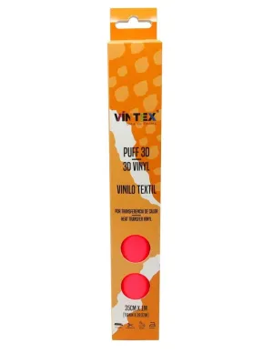 Vinilo Textil Vintex Puff 3D Rojo 25Cmx1M Vin-Tex-Pf-R