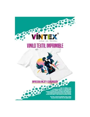 Pack 5 Vinilos Vintex Texil Imprimible A4 Inkjet Vtx-11398