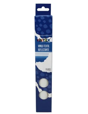 Vinilo Textil Vintex Reflectante Blanco 25Cmx1M Vtx-11459