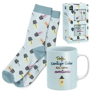 Set Taza + Calcetines para Profe 300Ml D'casa