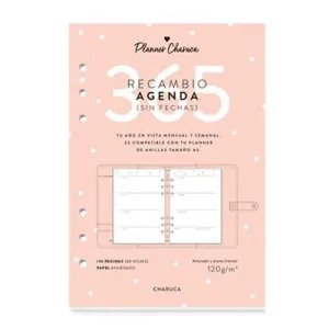 Recambio Agenda Anillas Charuca sin Fecha A5 Semanal