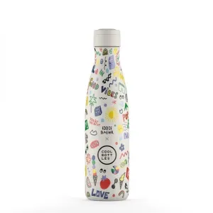 Botella Termica Acero Inoxidable Cool Bottles 500Ml Eddie Baehr Good Vibes Cbb50Gvi