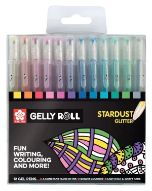 Pack 12 Boligrafos Gelly Roll Stardust Glitter Poxpgbsta12