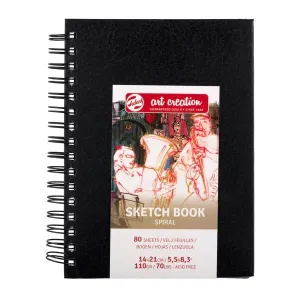 Cuaderno Wire Sketch Book Art Creation 80 Hojas 110Grs Liso Negro 14X21Cm 9313142M