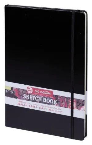 Cuaderno Sketch Book Art Creation 80 Hojas 140Grs Liso A4 Negro 9314003M