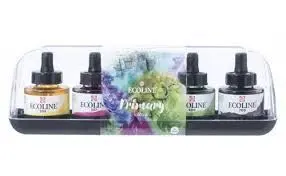 Pack 5 Acuarelas Liquidas Ecoline 30Ml Colores Surtidos 11259900