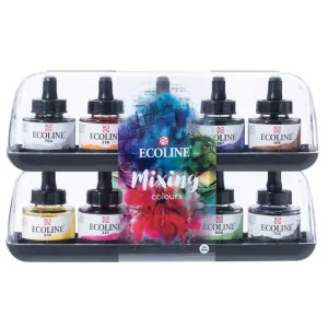 Pack 10 Acuarelas Liquidas Ecoline 30Ml Colores Surtidos 1125990