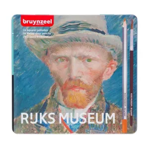 Estuche de Metal con 24 Lapices Acuarelables Bruynzeel Rijks Museum 63013024Ruks