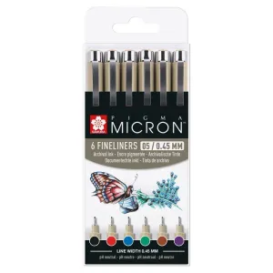 Pack 6 Rotuladores Sakura Pigma Micron Nº05 Poxsdk056A