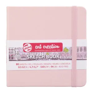 Cuaderno Sketch Book Art Creation 80 Hojas 140Grs Liso 12X12Cm Rosa 9314014M
