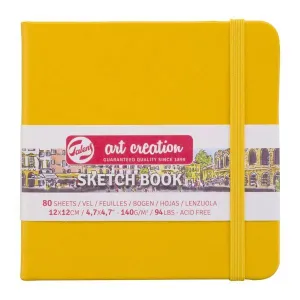 Cuaderno Sketch Book Art Creation 80 Hojas 140Grs Liso 12X12Cm Amarillo 9314114M