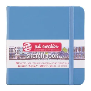 Cuaderno Sketch Book Art Creation 80 Hojas 140Grs Liso 12X12Cm Azul Claro 9314214M