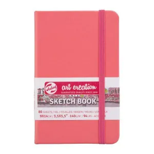 Cuaderno Sketch Book Art Creation 80 Hojas 140Grs Liso 9X14Cm Coral 9314311M