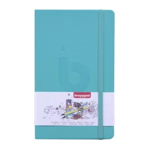 Cuaderno Sketch Book Bruynzeel 64 Hojas 140Grs Liso 13X21Cm Verde 60299004