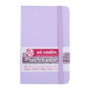 Cuaderno Sketch Book Art Creation 80 Hojas 140Grs Liso 9X14Cm Pastel Violeta 9314131M