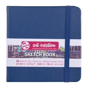 Cuaderno Sketch Book Art Creation 80 Hojas 140Grs Liso 12X12Cm Azul Fuerte 9314234M