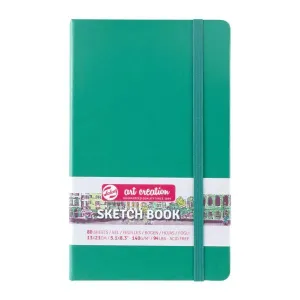 Cuaderno Sketch Book Art Creation 80 Hojas 140Grs Liso 13X21Cm Verde 9314332M