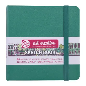 Cuaderno Sketch Book Art Creation 80 Hojas 140Grs Liso 12X12Cm Verde 9314334M