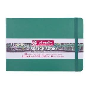 Cuaderno Sketch Book Art Creation 80 Hojas 140Grs Liso 21X14,8Cm Verde 9314335M