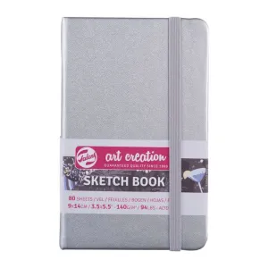 Cuaderno Sketch Book Art Creation 80 Hojas 140Grs Liso 9X14Cm Plata 9314041M