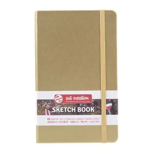 Cuaderno Sketch Book Art Creation 80 Hojas 140Grs Liso 13X21Cm Oro 9314142M