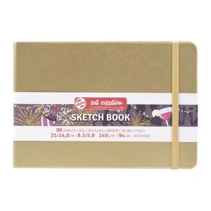 Cuaderno Sketch Book Art Creation 80 Hojas 140Grs Liso 21X14,8Cm Oro 9314145M